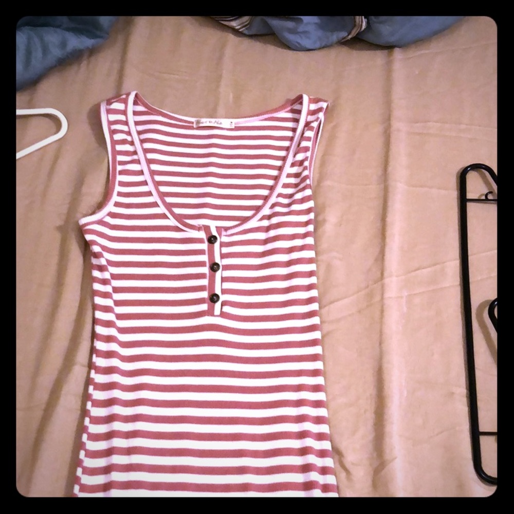 Pink & White Dress